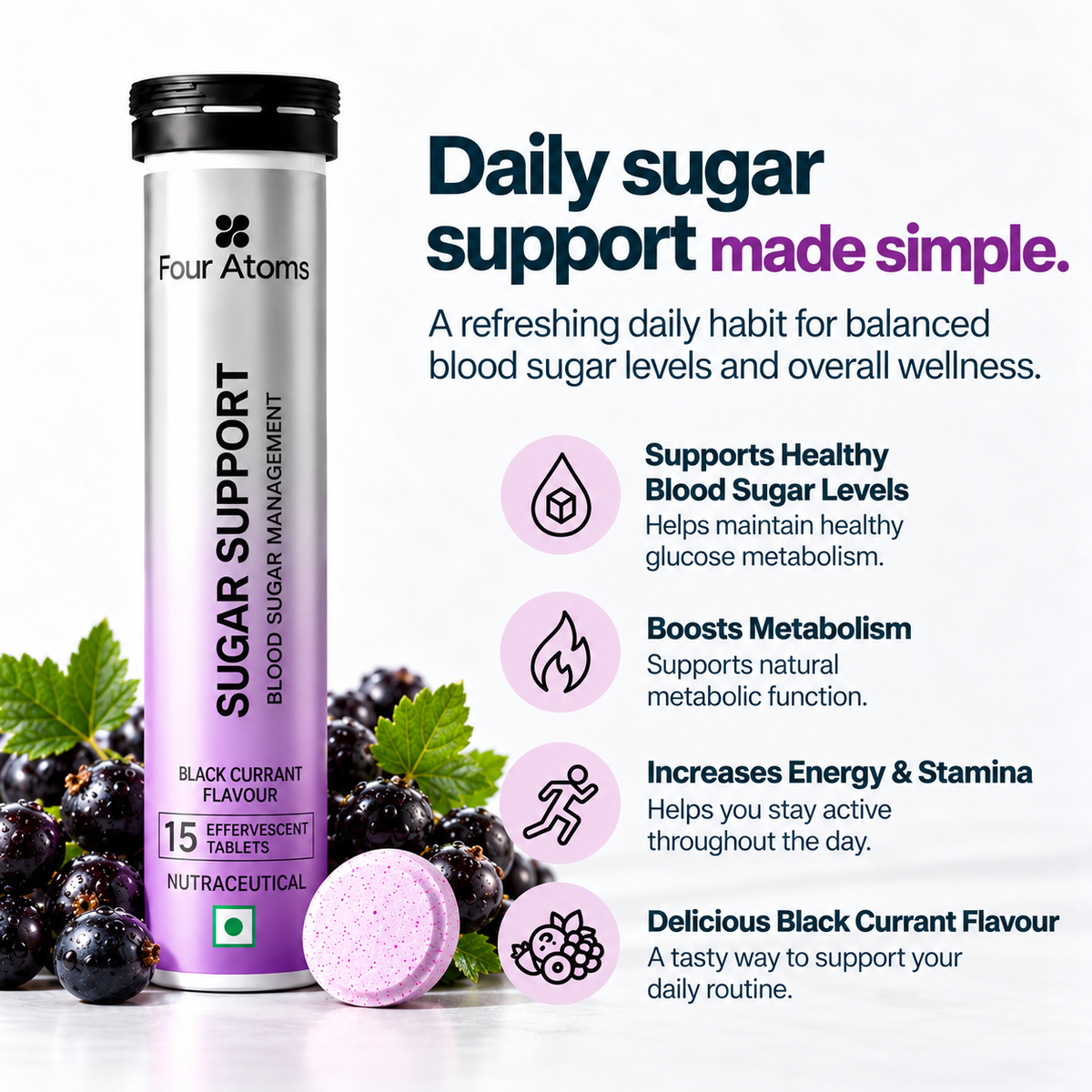 Sugar Support Effervescent Tablets