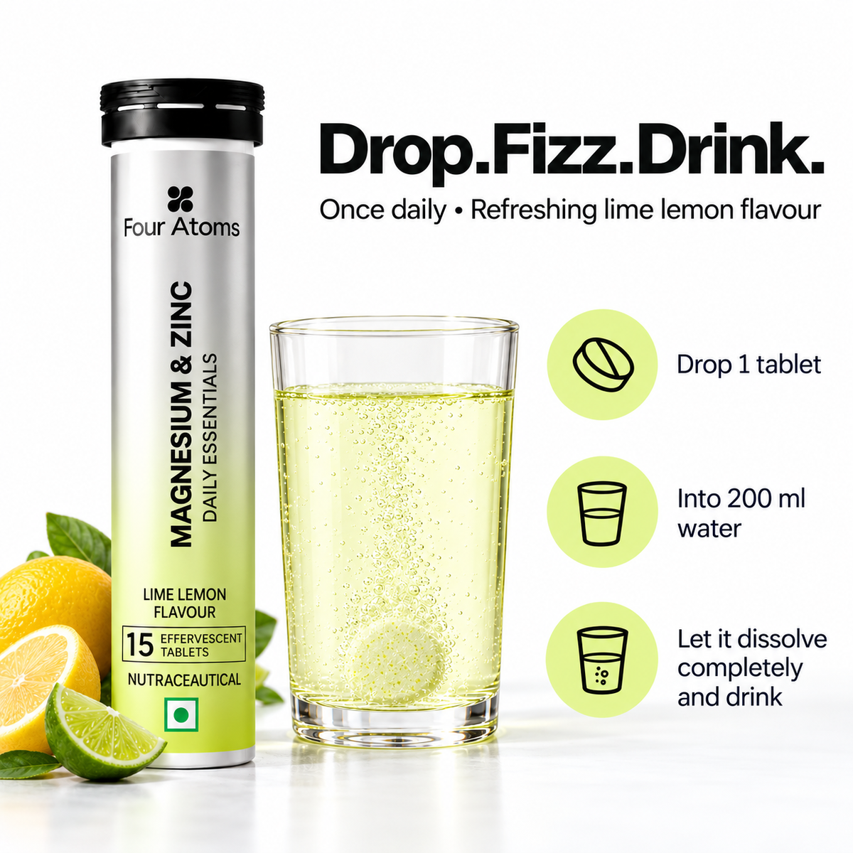 Magnesium And Zinc Effervescent Tablets